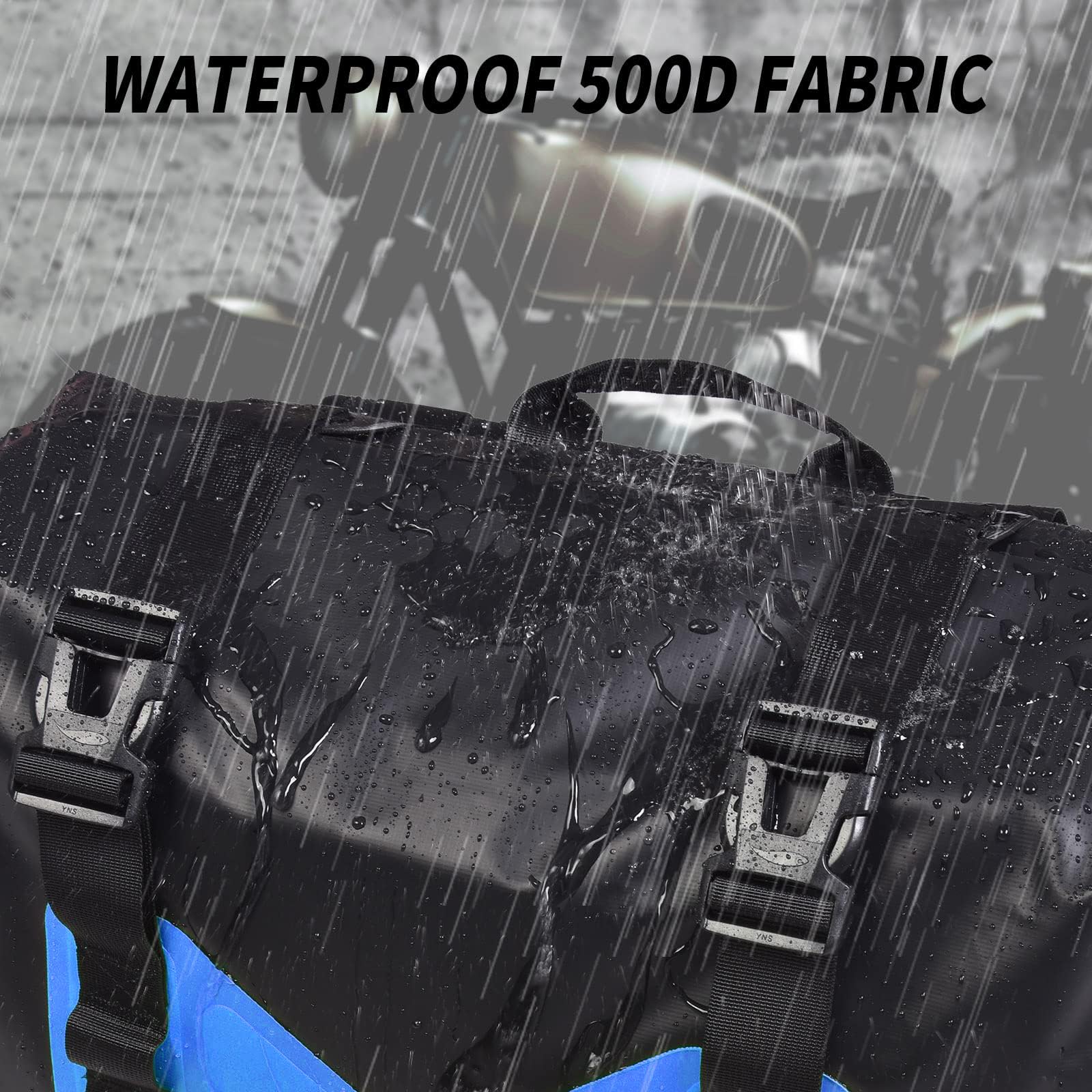 AFISHTOUR Bolsas Impermeables para Motocicleta - 50L Bolsa - Imagen 6