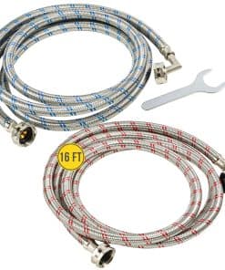 Mangueras para Lavadora de Acero Inoxidable Trenzado (16FT)