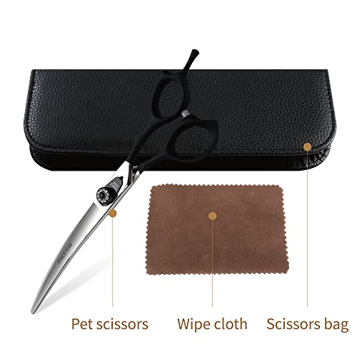 Tijeras de Aseo para Perros Profesionales Curvadas Fenice - Imagen 7