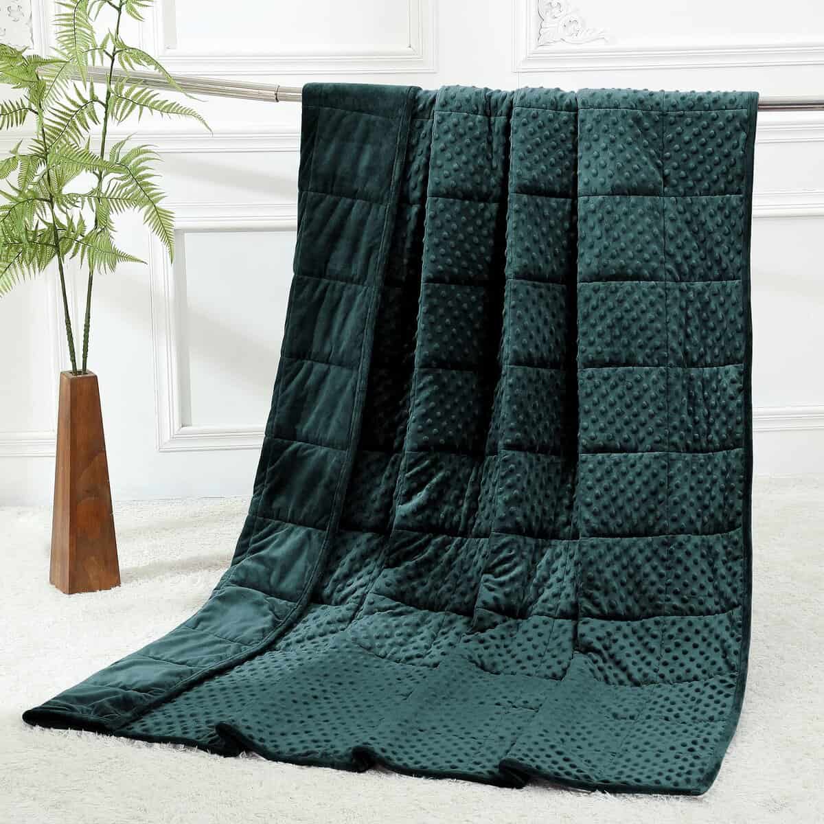Alomidds Weighted Blanket (60"x80",20lbs, Tamaño Queen -