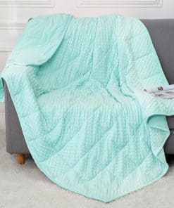 Manta Pesada Alomidds (60"x80", 20lbs Tamaño Reina - Teal),