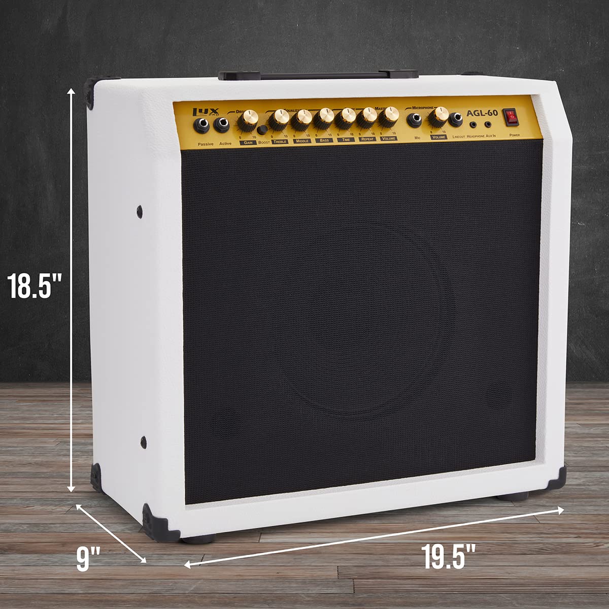 Amplificador de Guitarra Eléctrica LyxPro de -Blanco - Imagen 6