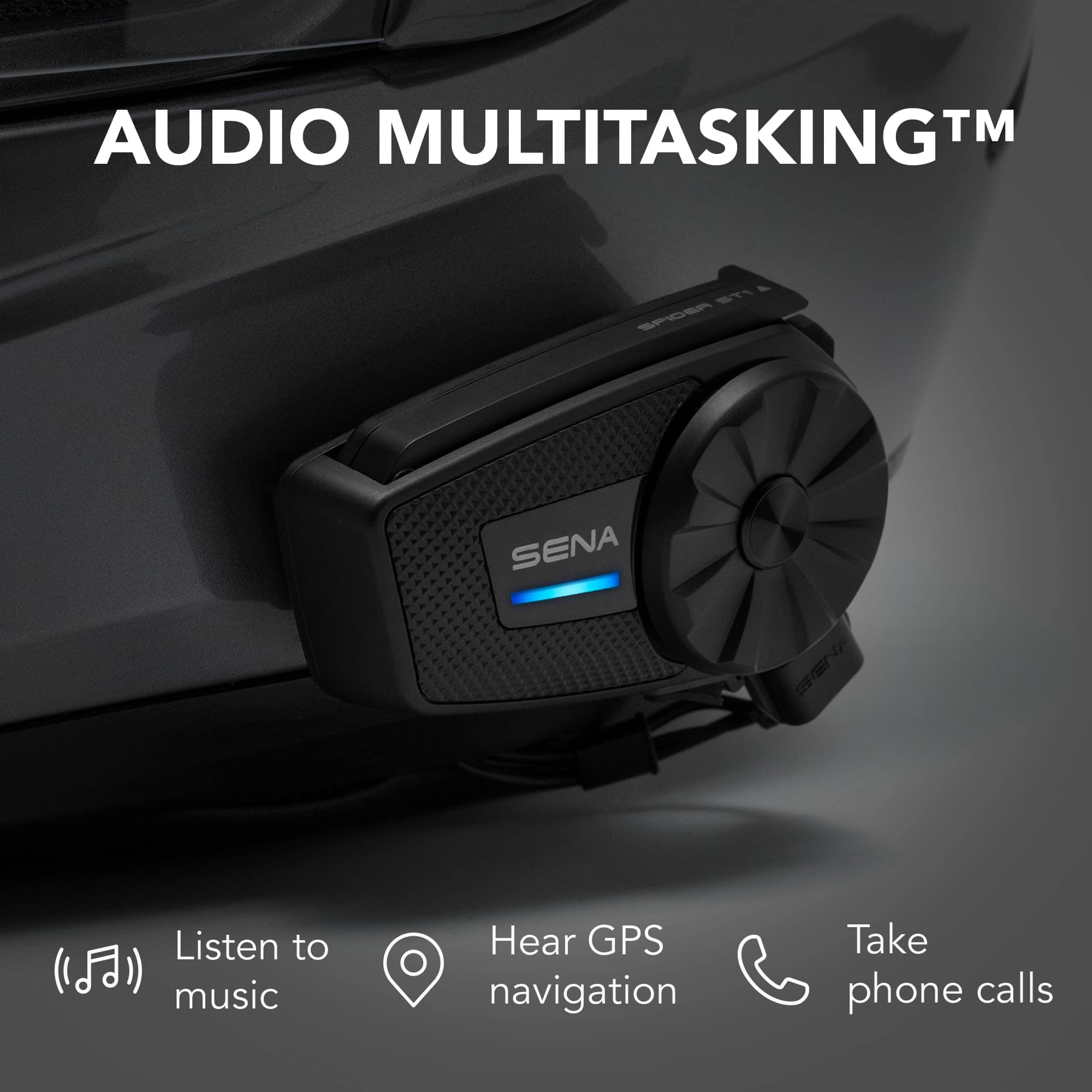 Sistema de comunicación para motocicleta Sena SPIDER ST1, - Imagen 5