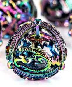 Conjunto de dados DND de metal - Diseño -Arcoiris