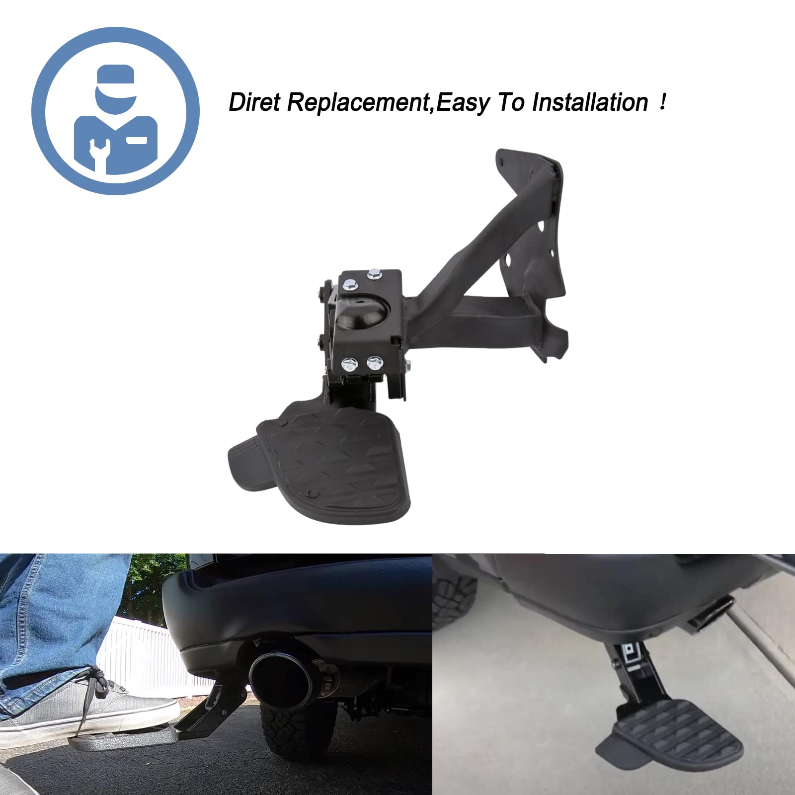 Paso de cama trasera ONER, escalón retráctil de parachoques - Imagen 4