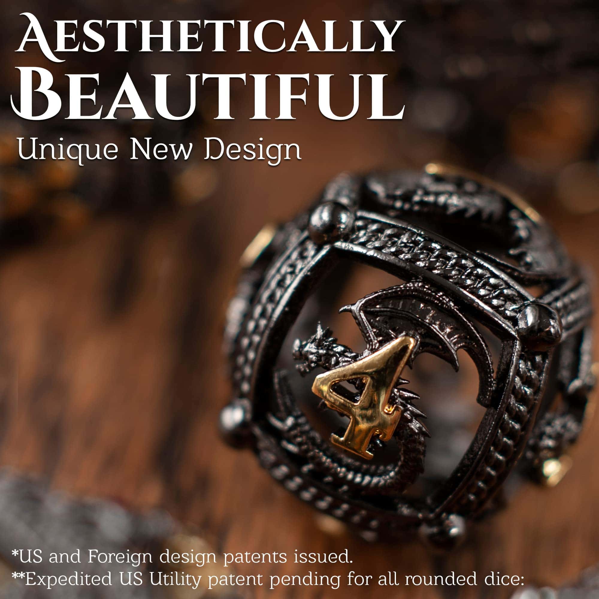 Conjunto de dados de metal para DND - Diseño único de Orbes - Imagen 4