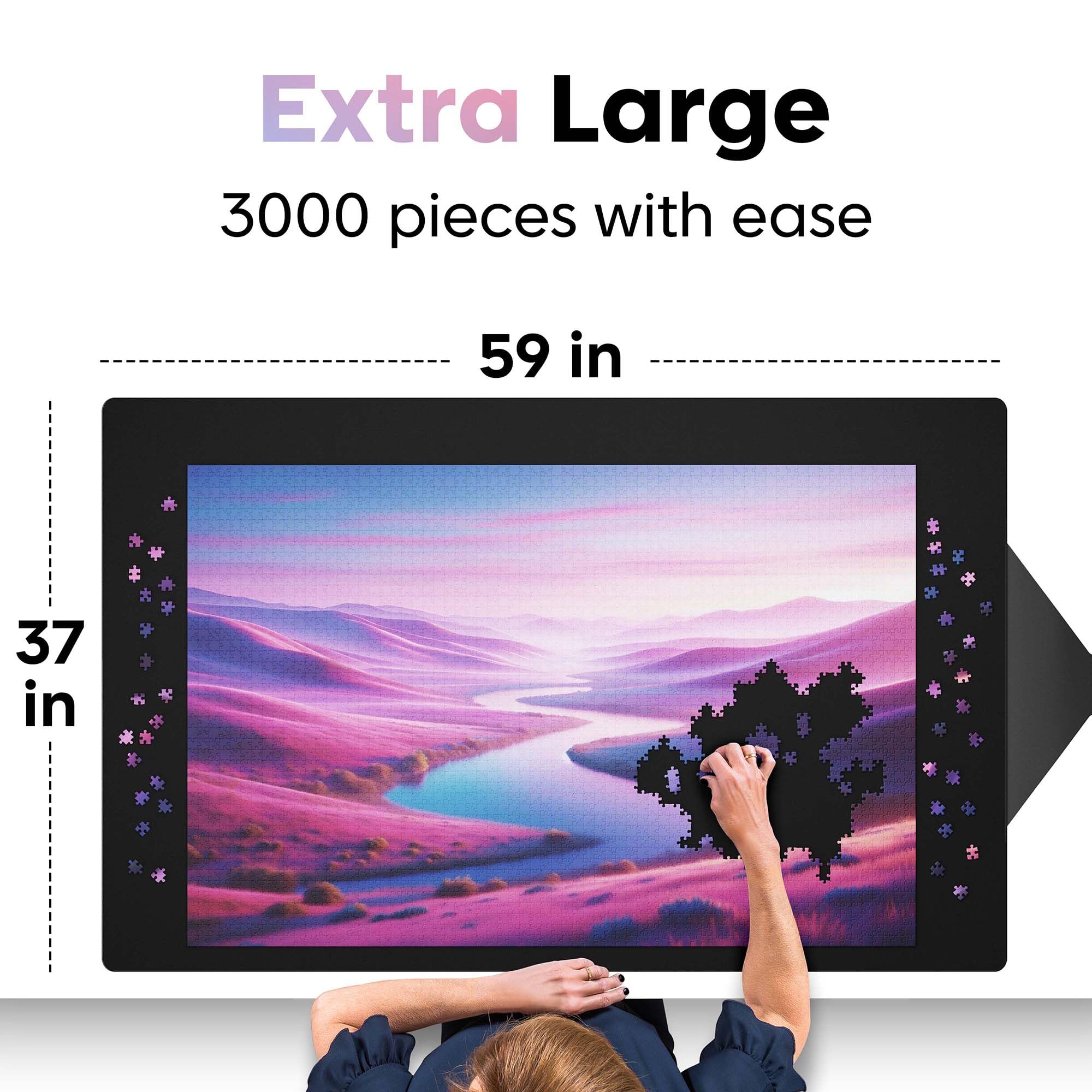 Tapete de Rompecabezas Puzzlup Rollup 3000 Piezas - 37 x 59 - Imagen 3