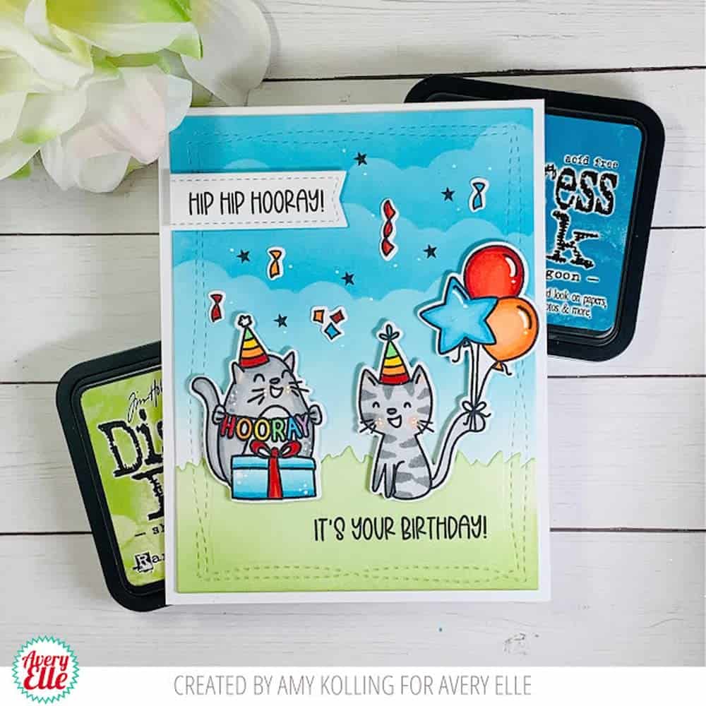 Avery Elle Cumpleaños Paw-ty - Kit de Sellos y Troqueles de - Imagen 7
