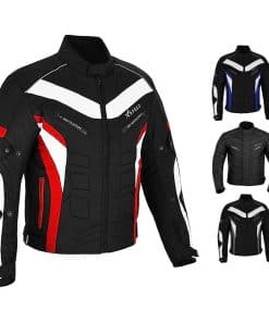 Chaqueta de moto para hombre PROFIRST Chaqueta de -Negro/Roj