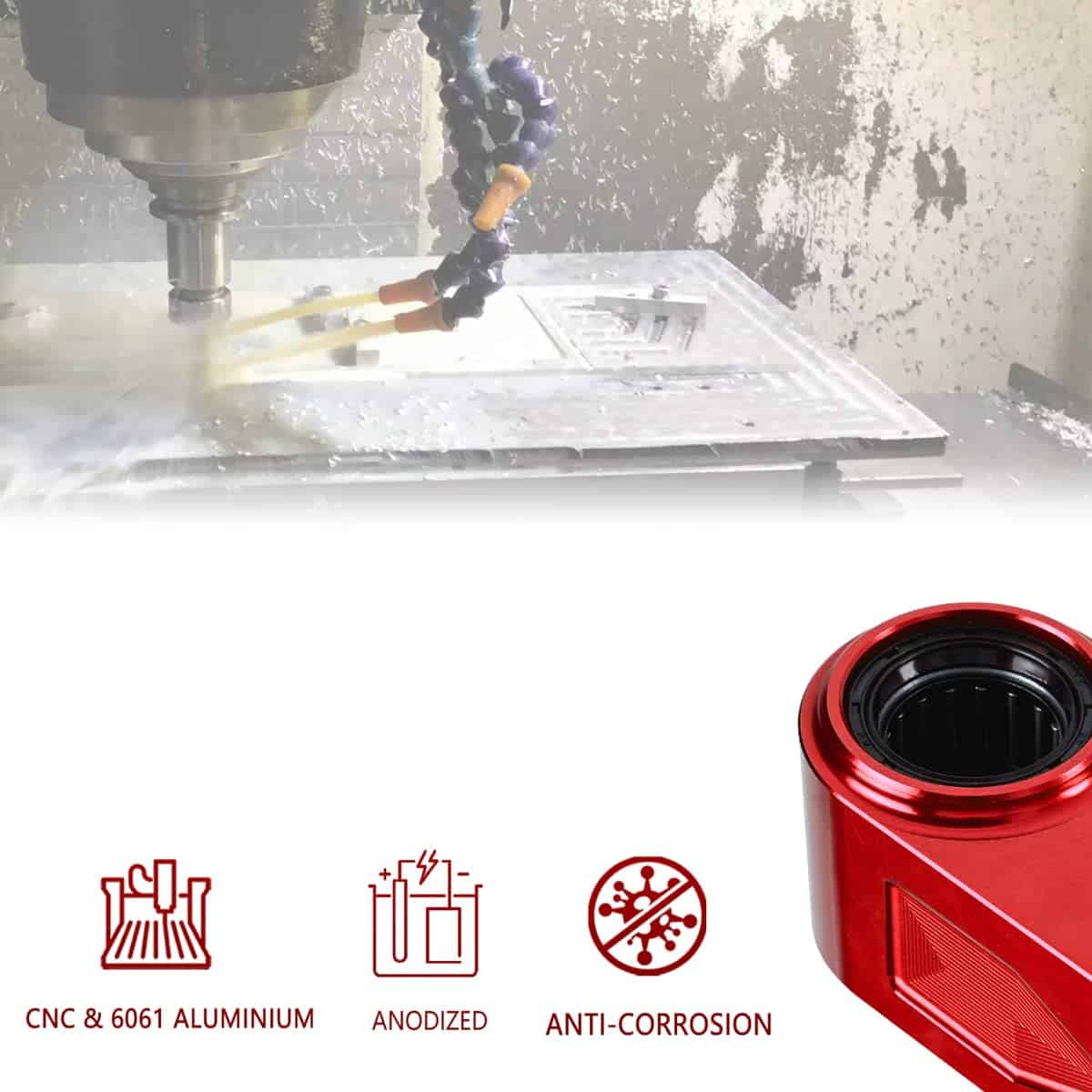 Enlace de rebaja trasero de 1.5" Canitu para Yamaha YZ125 - Imagen 7