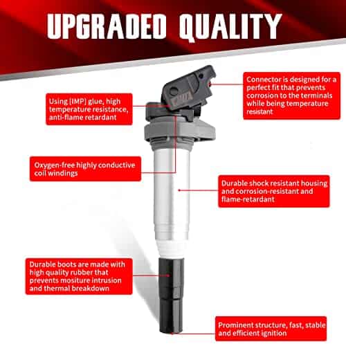 MACAX Juego de 4 Bobinas de Encendido UF598 C1692 - Imagen 3