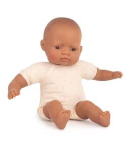 Muñeca Miniland de 12 5/8'' Cuerpo Suave Hispana (Caja) -