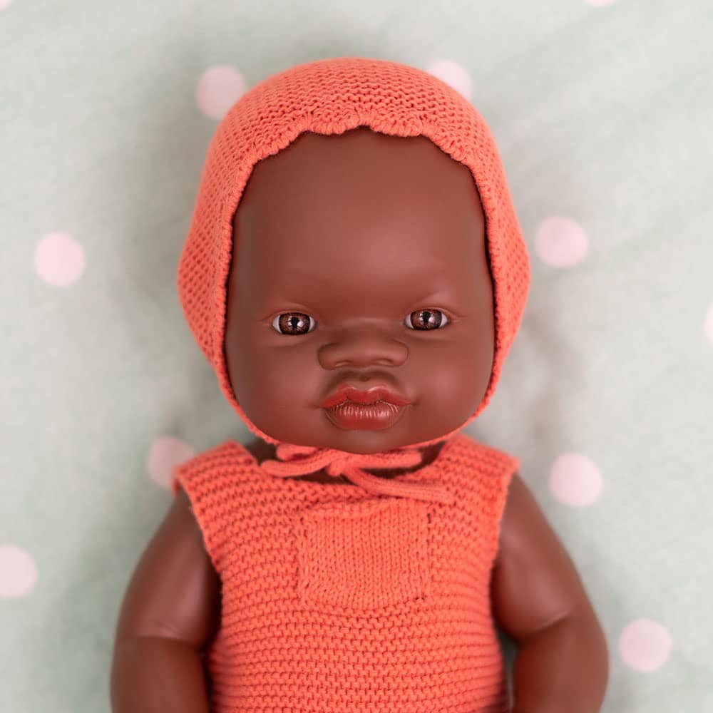 Muñeco Miniland 12 5/8'' Niño Africano (Caja) - Hecho en - Imagen 3