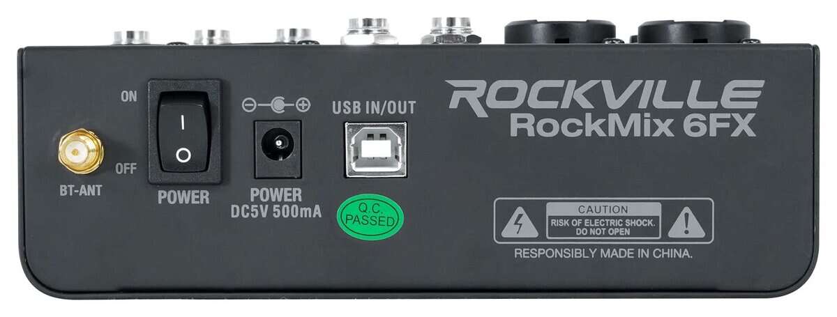 Mesa de mezclas de 6 canales Rockville ROCKMIX 6FX con - Imagen 4