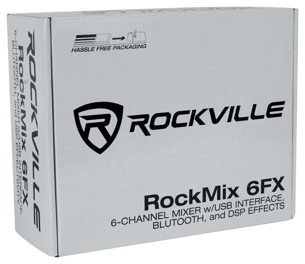 Mesa de mezclas de 6 canales Rockville ROCKMIX 6FX con - Imagen 7