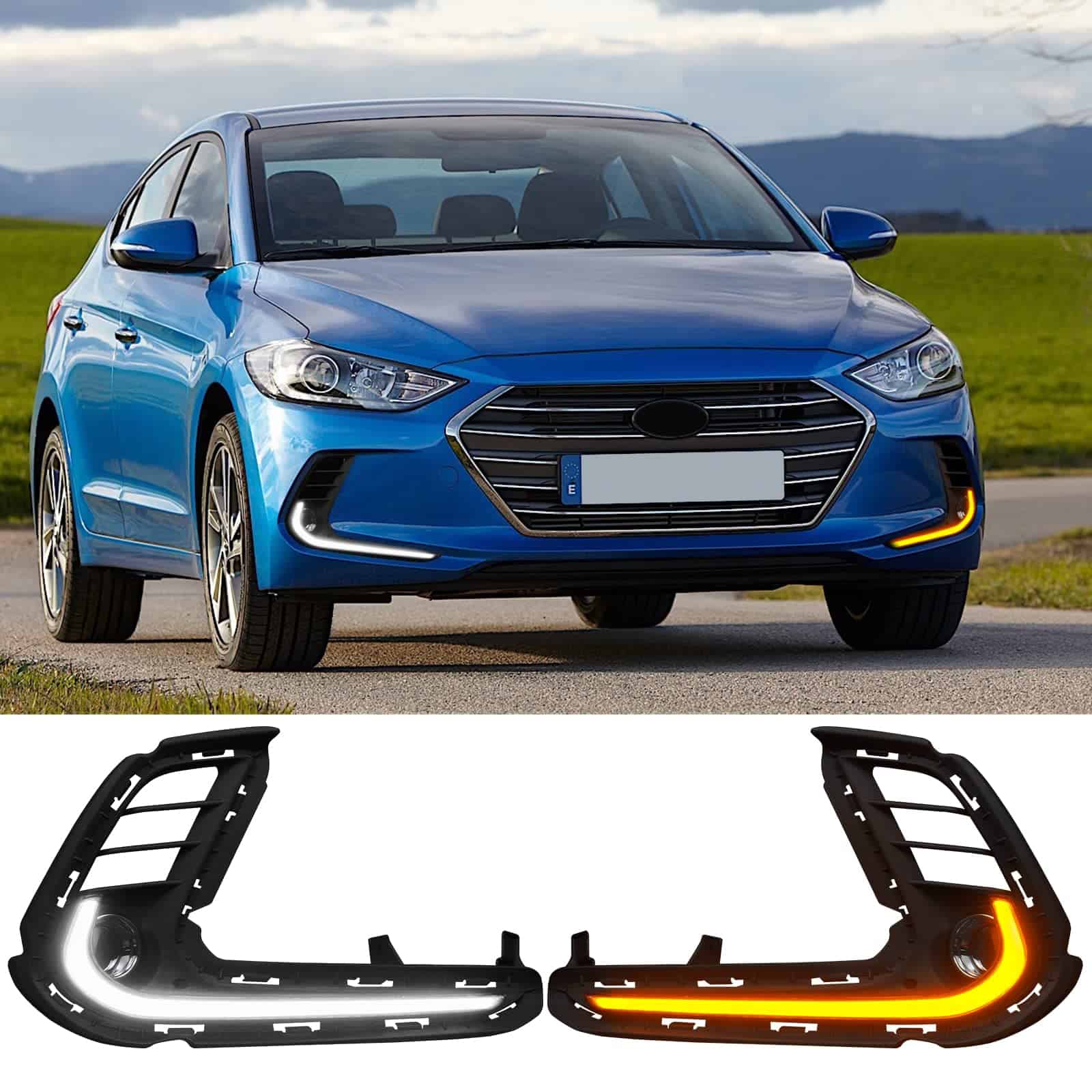 GTYUNKE para 2017 2018 Hyundai Elantra Luces LED de