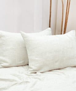 Fundas de Almohada NTBAY de Lino Francés - Juego de 2