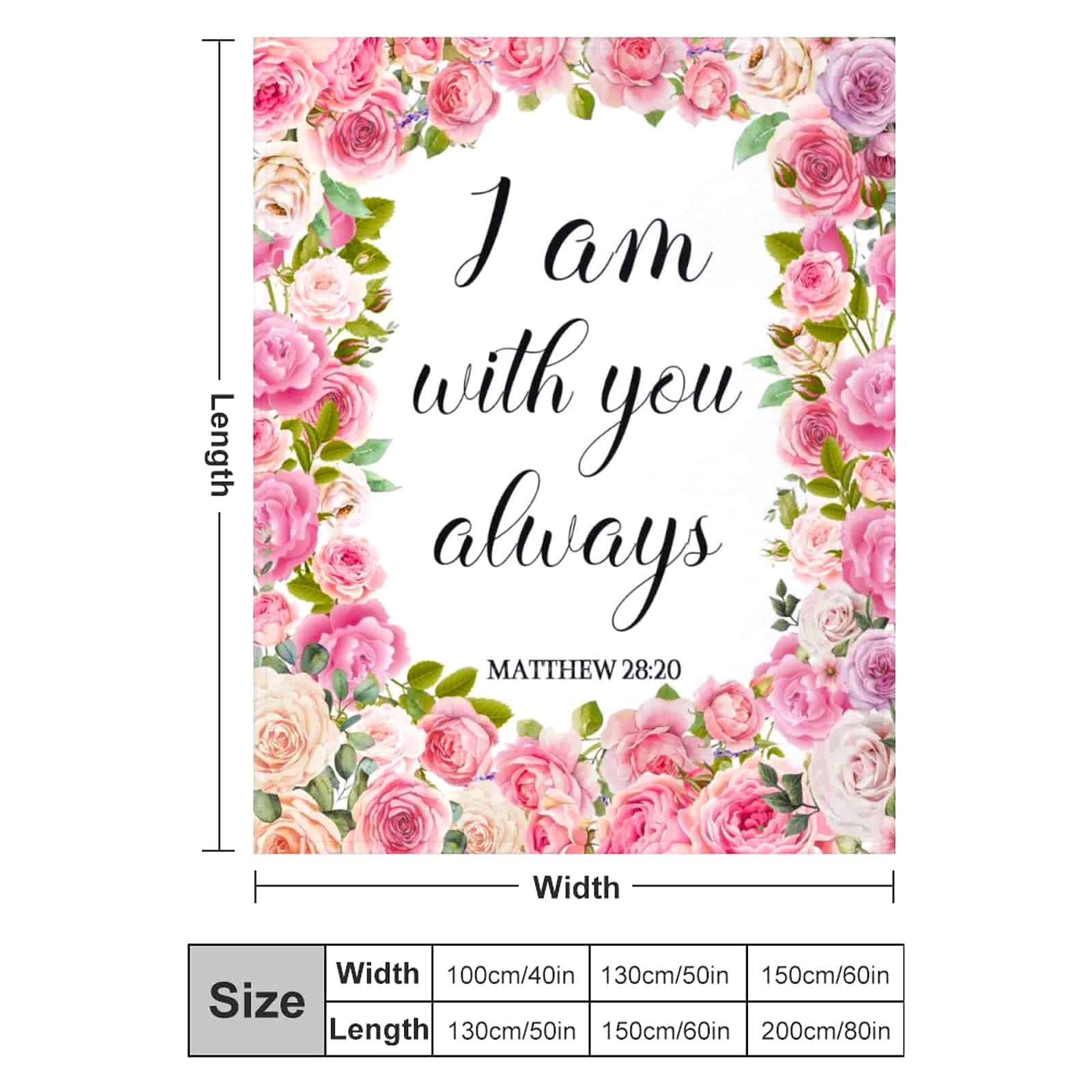 Manta Cristiana con Pensamientos Inspiradores -Floral - Esto - Imagen 3