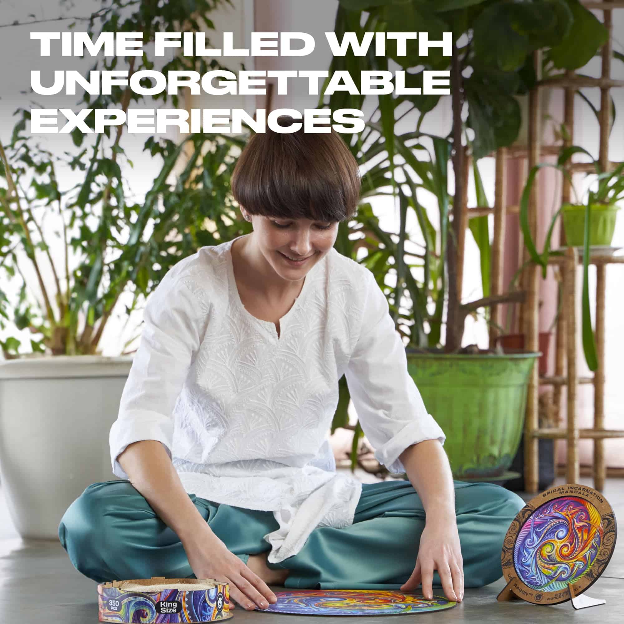 Rompecabezas de Madera Original UNIDRAGON - Mandala Espiral - Imagen 4