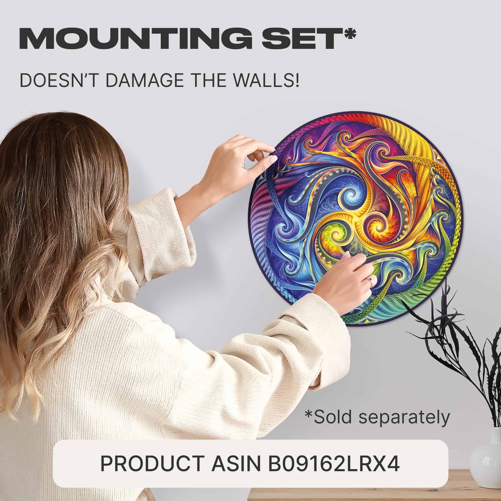 Rompecabezas de Madera Original UNIDRAGON - Mandala Espiral - Imagen 7