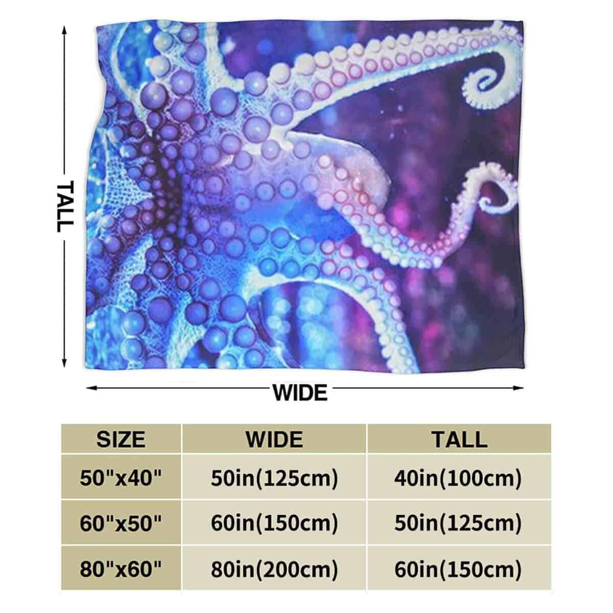 Manta de Franela de Peluche Knsoiv, Tentáculos de Pulpo - Imagen 4