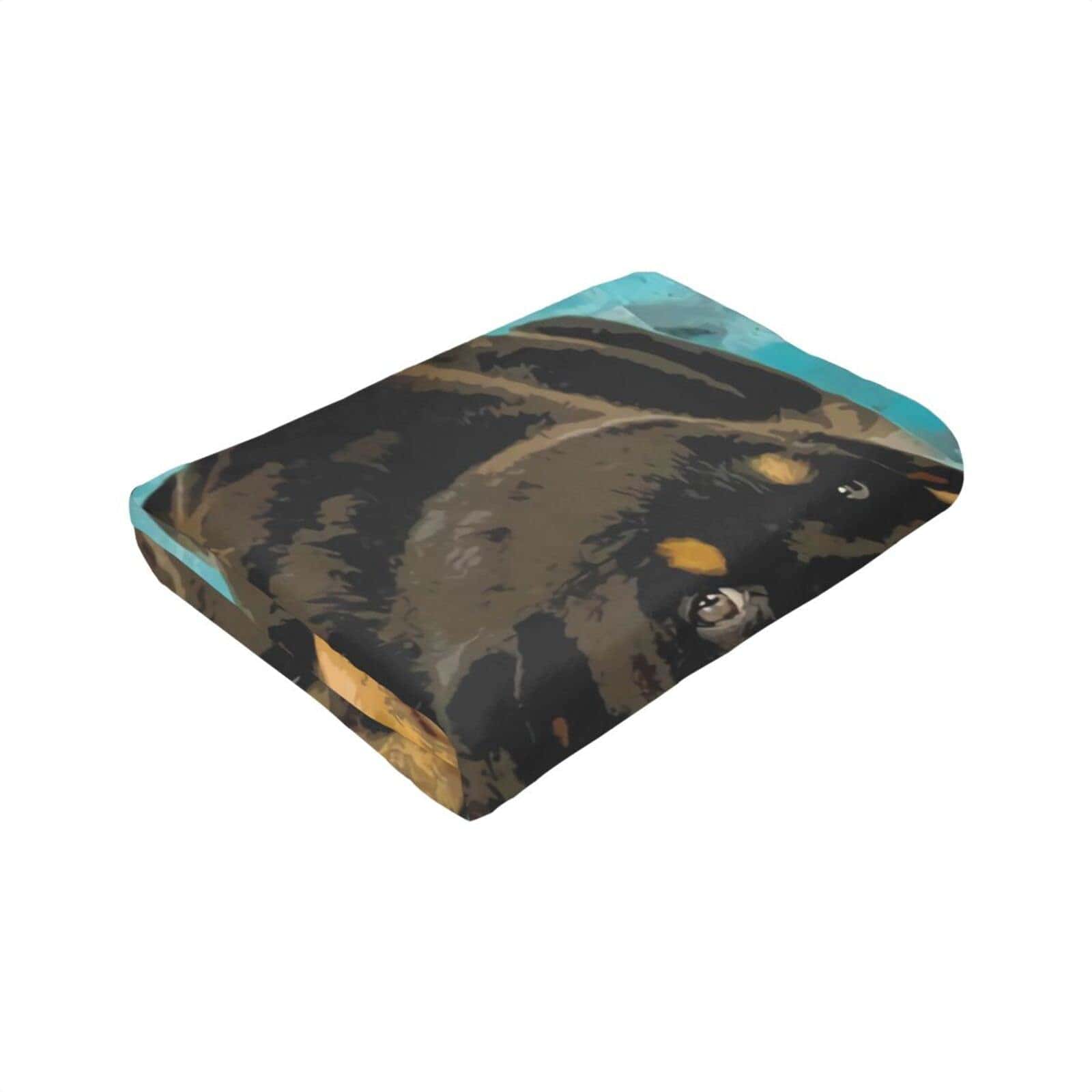 Manta de Lana a Cuadros Trendy Knsoiv, Diseño de Cachorro - Imagen 7