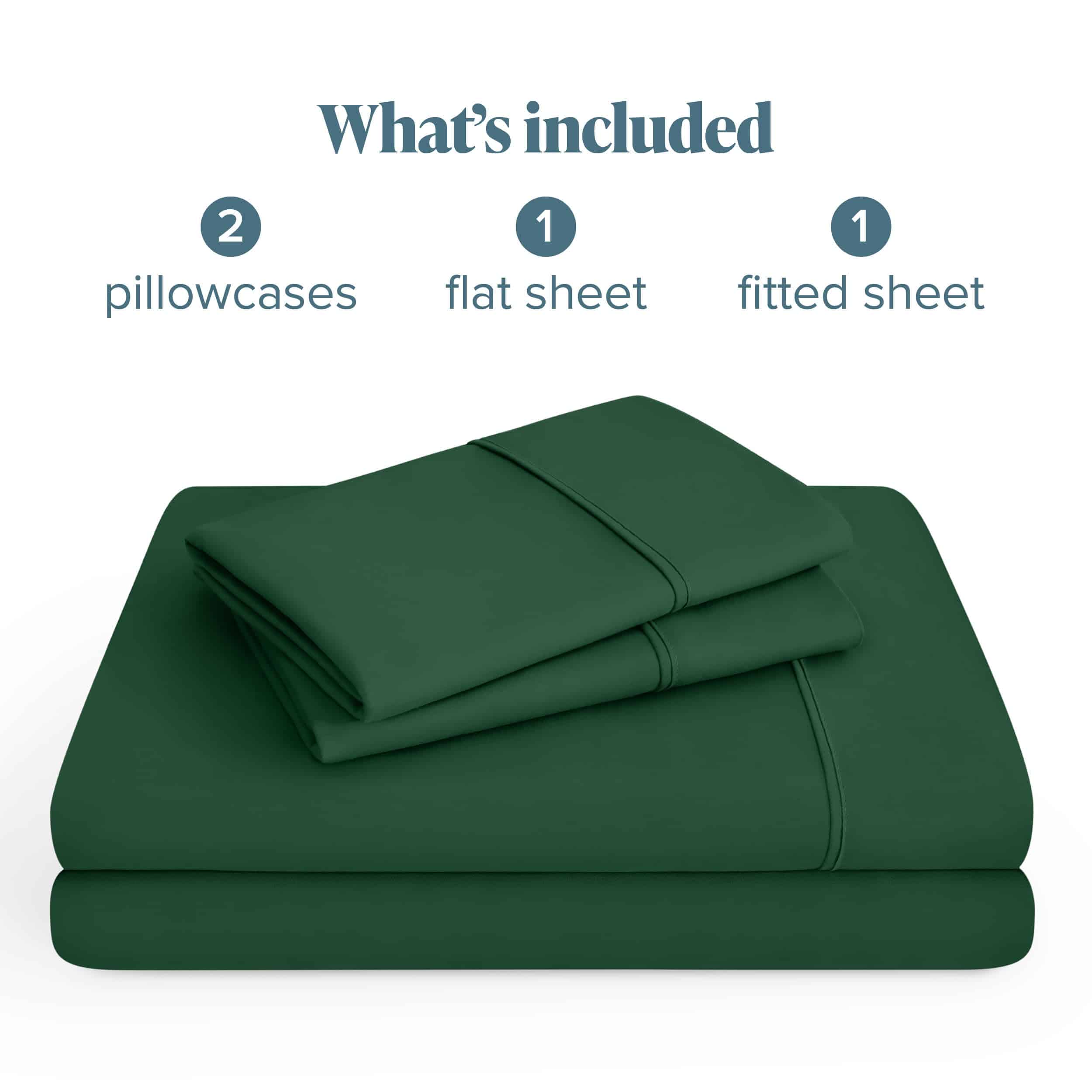 Juego de sábanas Twin XL Bare Home - -Verde Bosque - Imagen 8