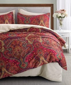 Juego de Funda de Edredón Boho Paisley Medallion Listo para