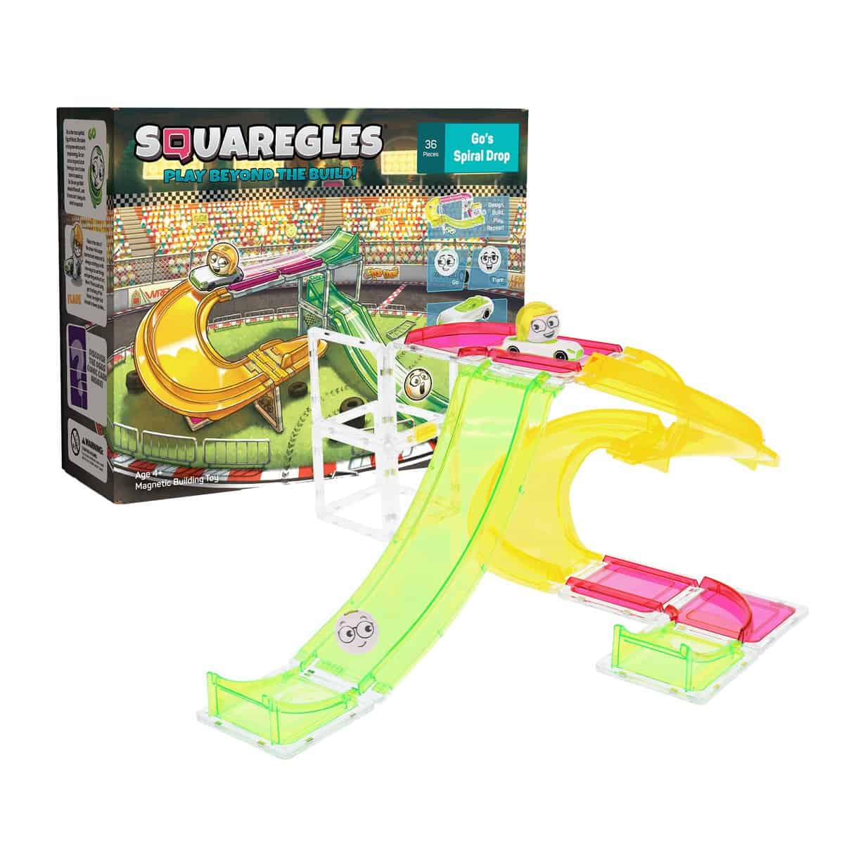 Set de Construcción Squaregles Go's Spiral Drop para Niños