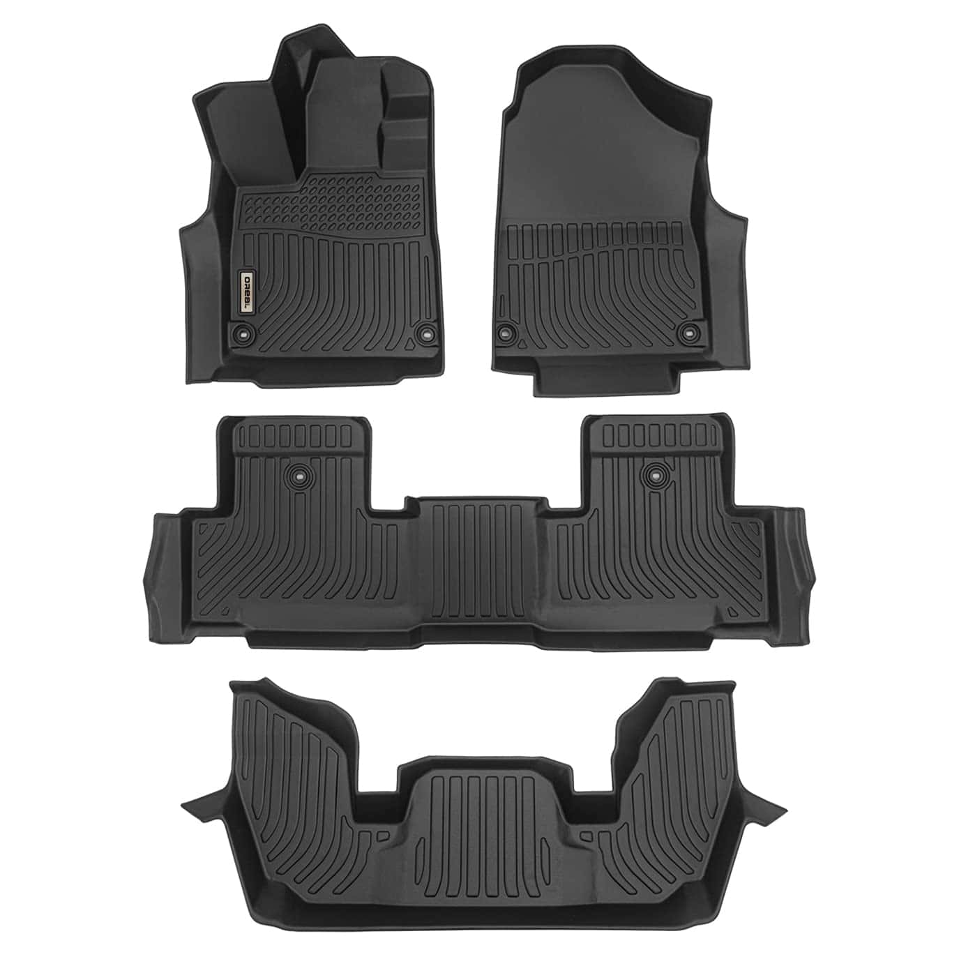 Tapetes de piso negros orealtrend de reemplazo para Acura