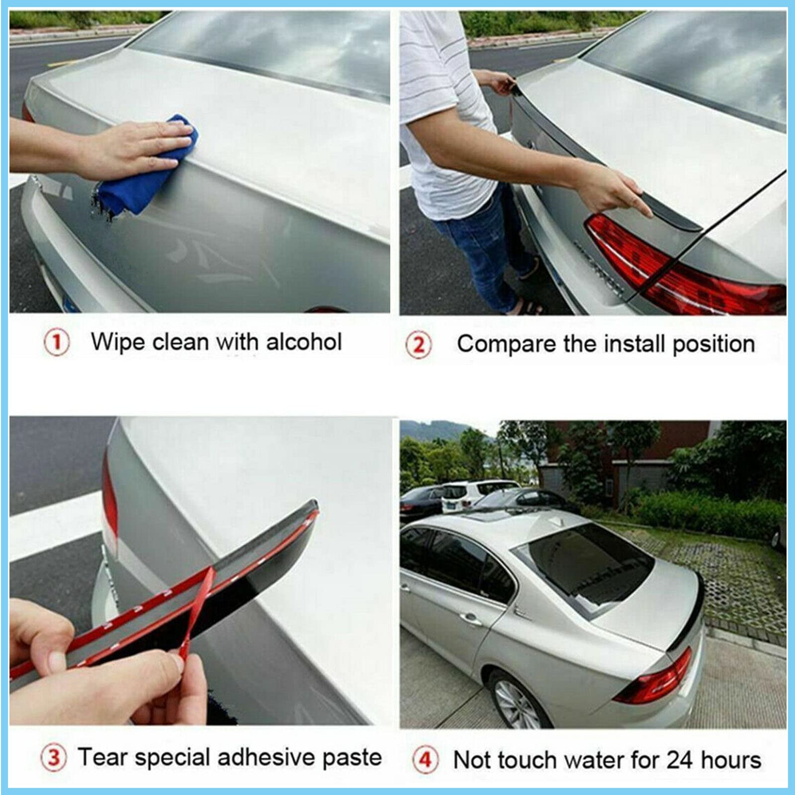 Alerón Trasero de Estilo V SONLEE para Maletero Trasero - Imagen 7