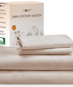 Juego de sábanas suaves de algodón 100% de California