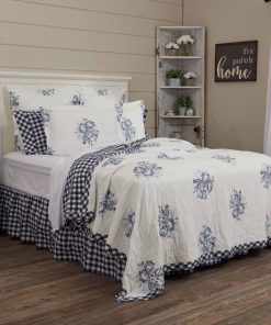 Colcha de Lujo King Reversible Piper Classics Lydia Azul