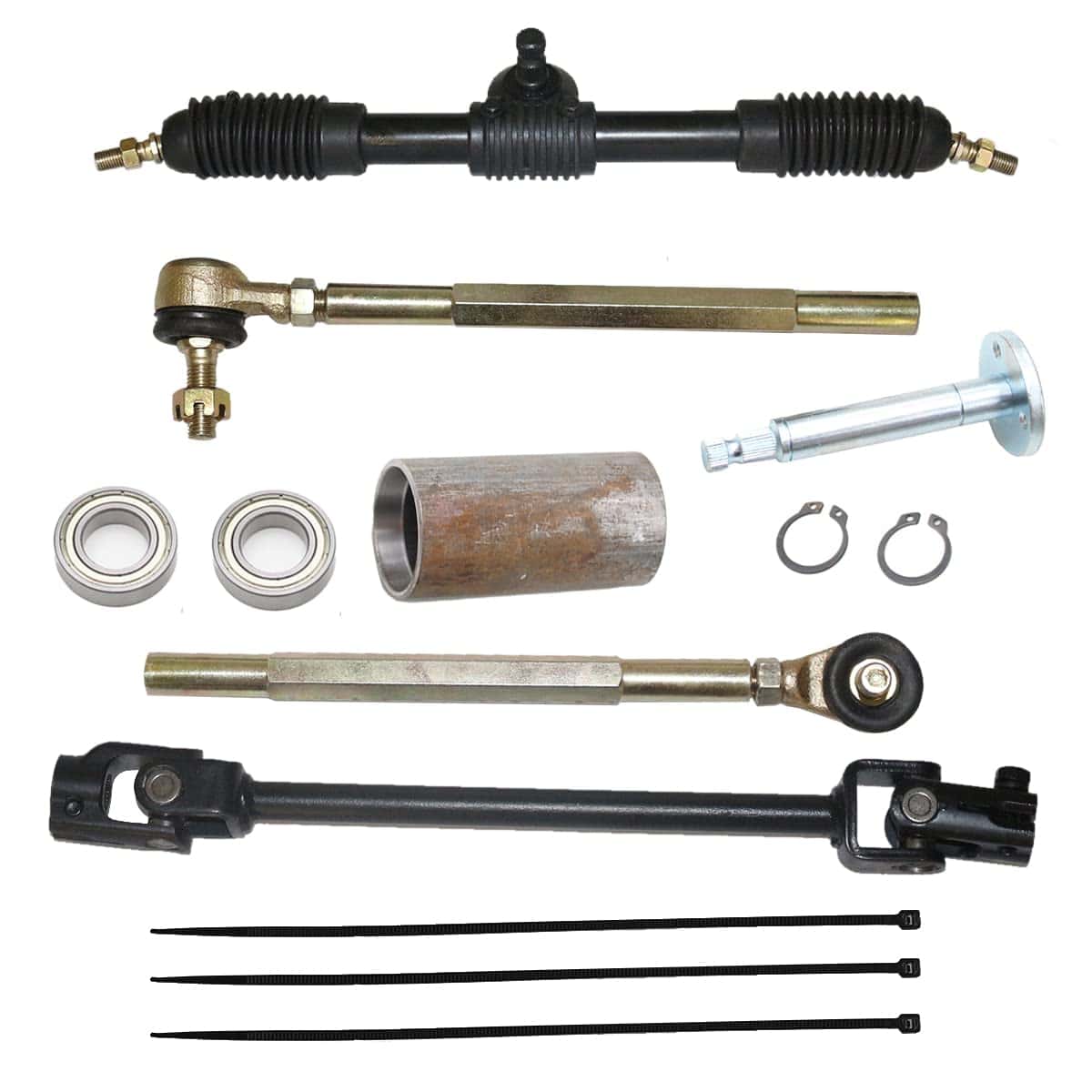 Kit de Eje Ajustable para Barra de Dirección para Go Kart