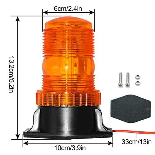 Luz estroboscópica ámbar para montacargas eTzone de 30 LED - Imagen 7