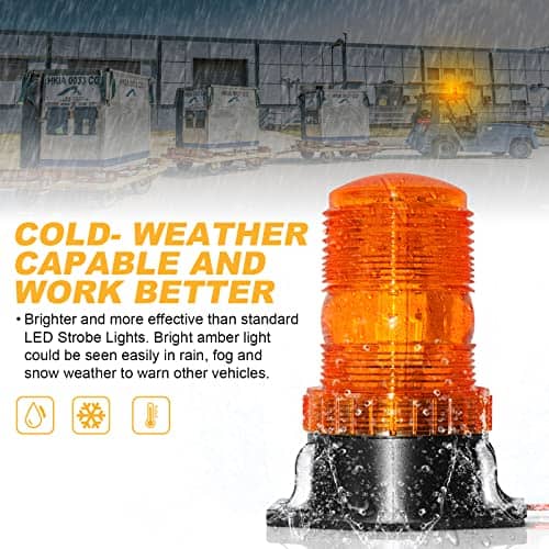 Luz estroboscópica ámbar para montacargas eTzone de 30 LED - Imagen 5