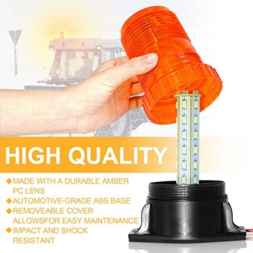 Luz estroboscópica ámbar para montacargas eTzone de 30 LED - Imagen 4