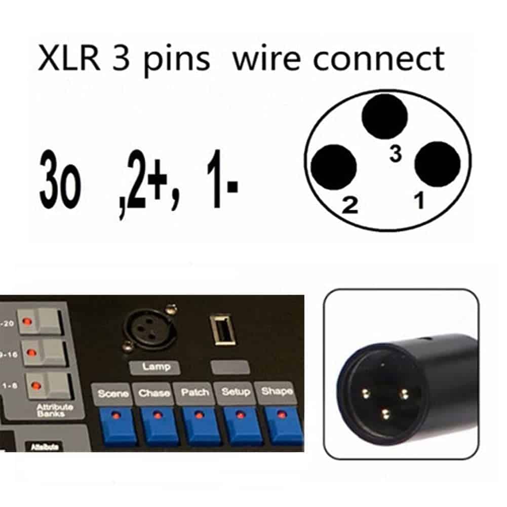 Lámpara de estudio LED de 22 pulgadas XLR 3Pin para DJ con - Imagen 6