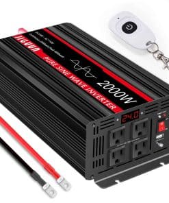 Inversor de Onda Sinusoidal Pura JIGUUN 2000W 24V DC a