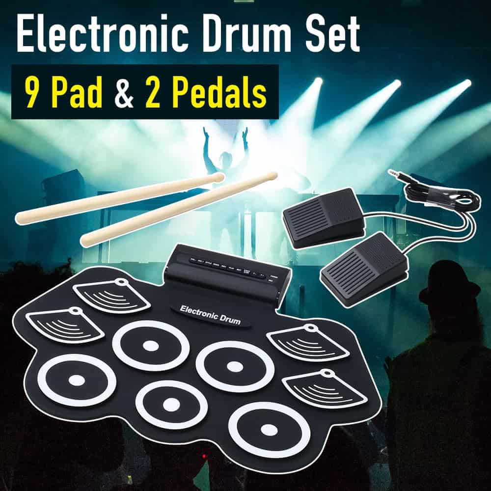 Set de Batería Electrónica de 9 Pads con Altavoz - Imagen 3