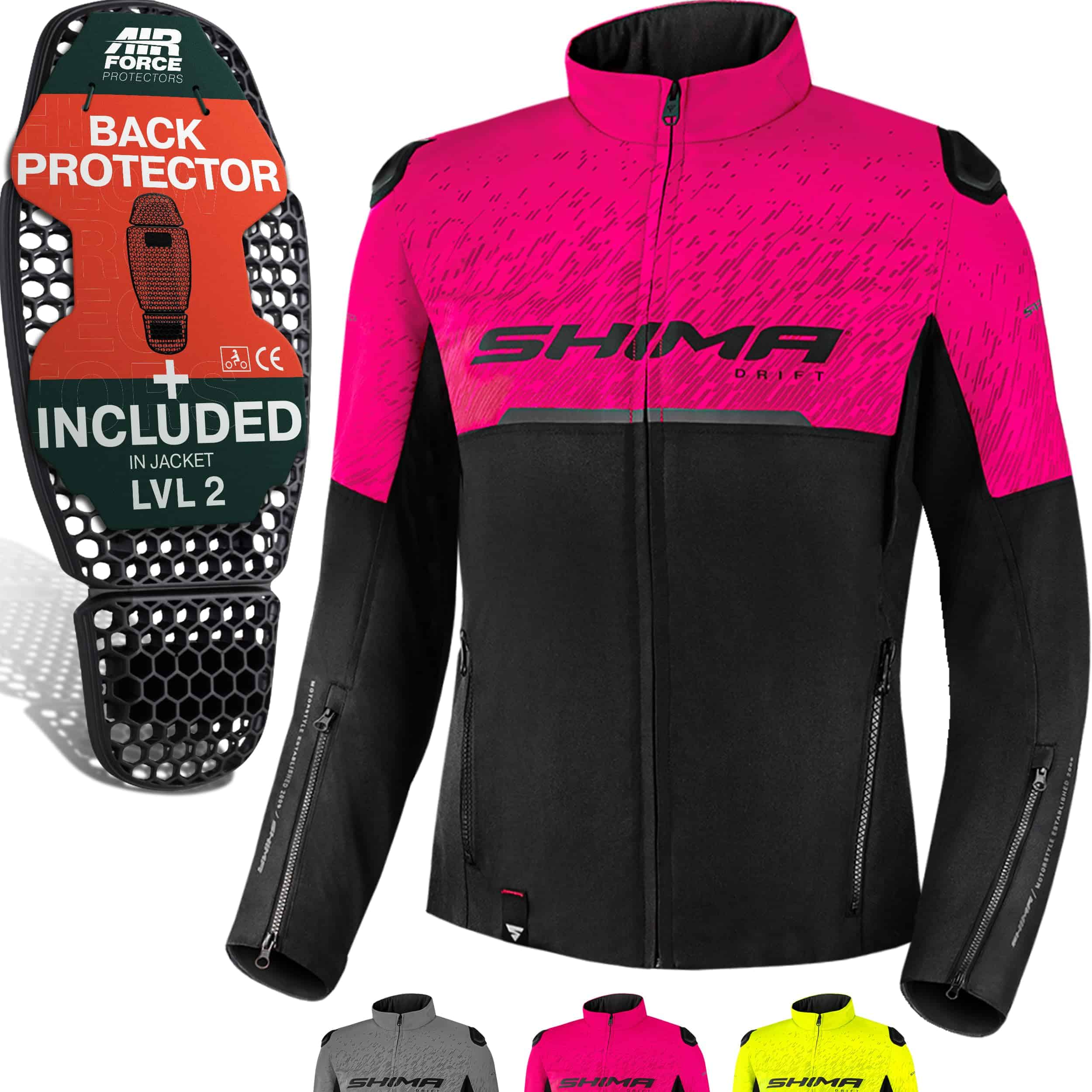 Chamarra de moto SHIMA DRIFT LADY para Mujer - -Rosa