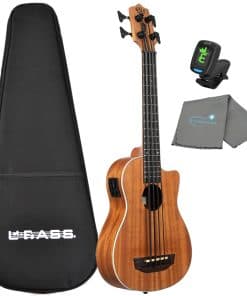 Ukelele Bajo Acústico Eléctrico Kala Scout, U BASS, Paquete
