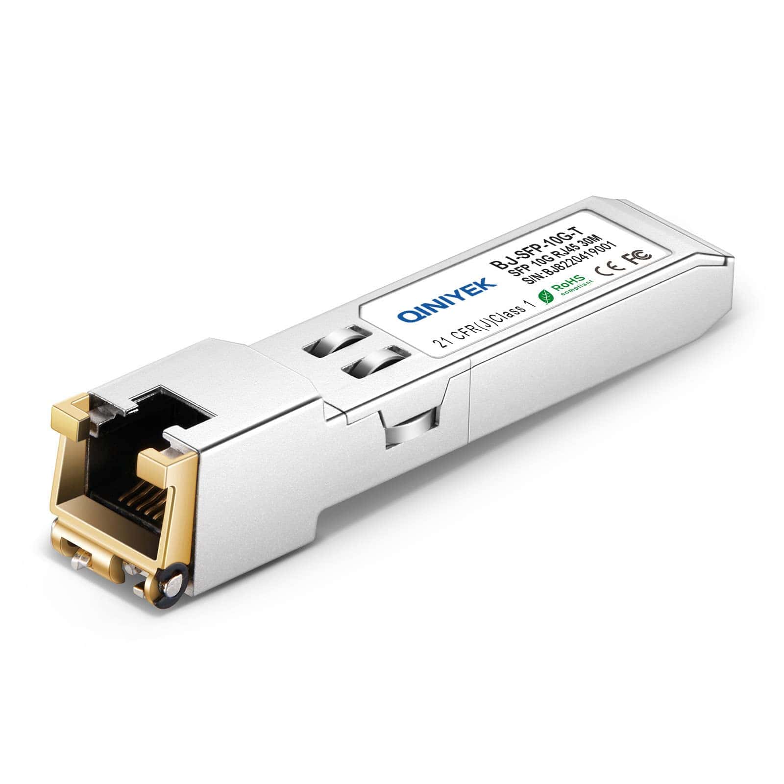 Módulo QINIYEK 10Gb SFP+ a RJ45, Transceptor de Cobre