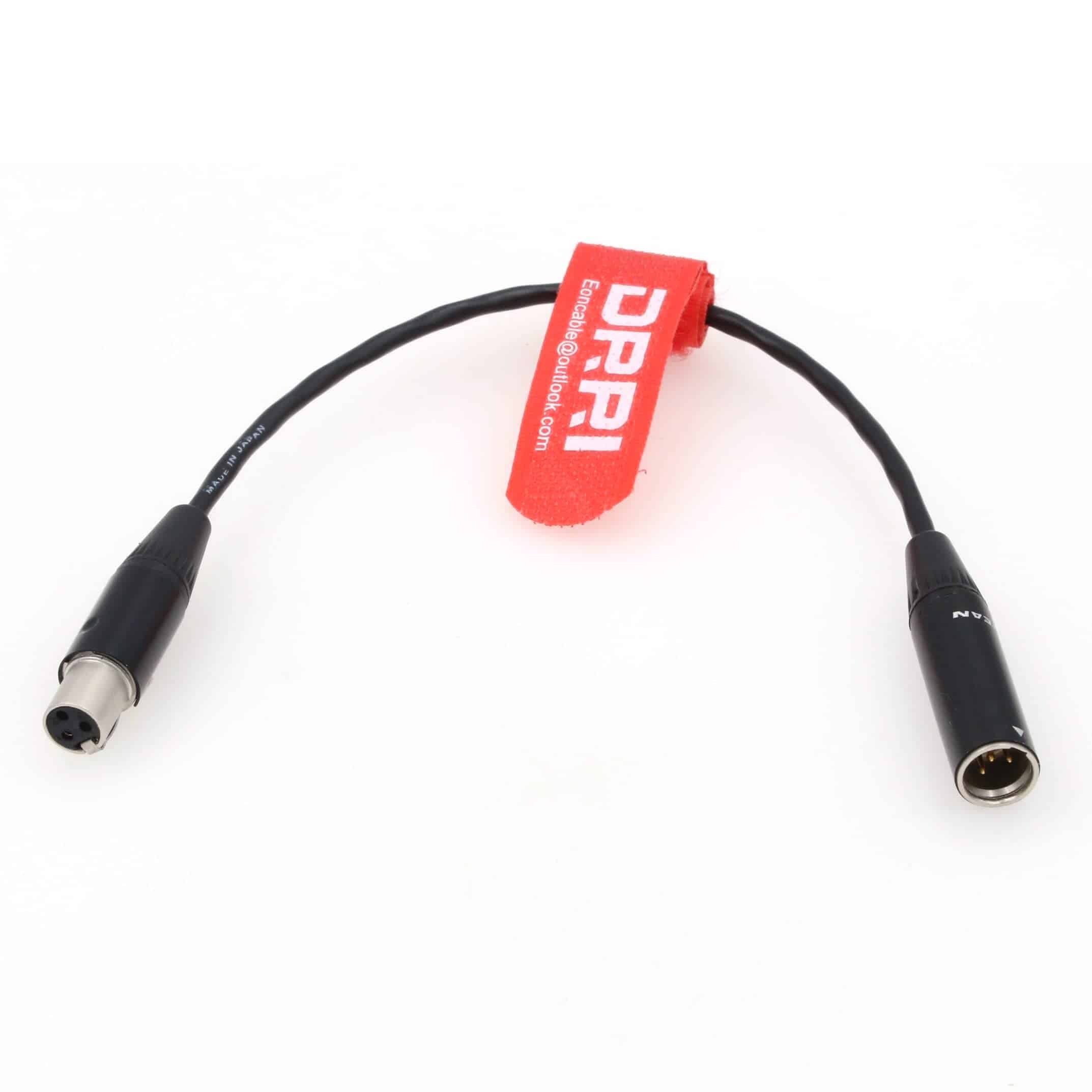 DRRI Mini XLR 4Pin TA4M a AKG/Samson Transmisores 3Pin TA3F