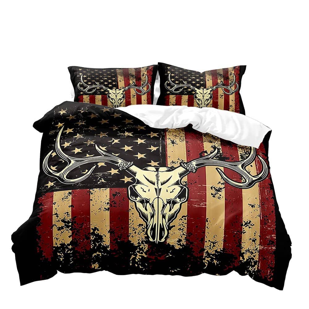 VIVIHOME Juego de Funda Nórdica con Calavera de Ciervo - Imagen 3