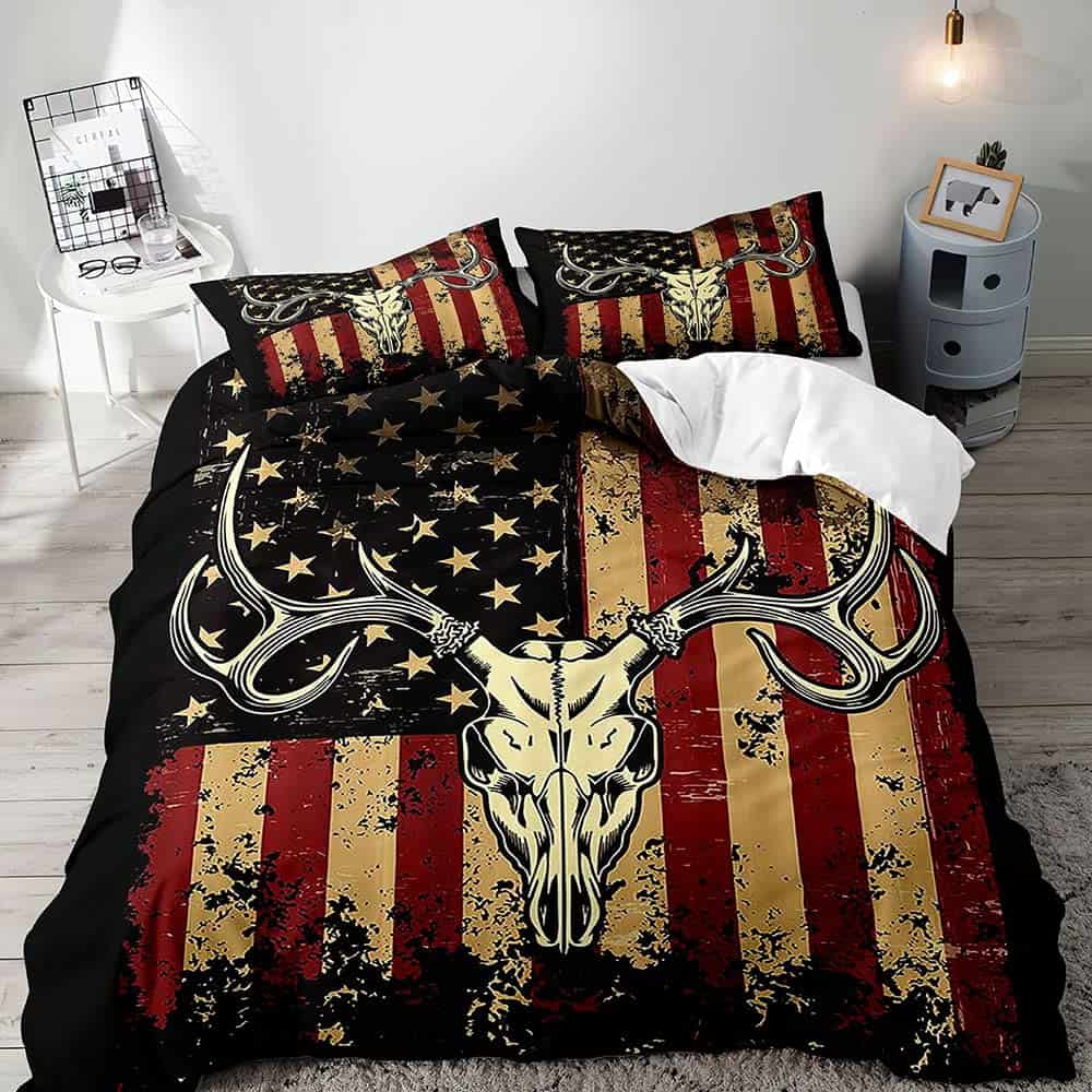 VIVIHOME Juego de Funda Nórdica con Calavera de Ciervo