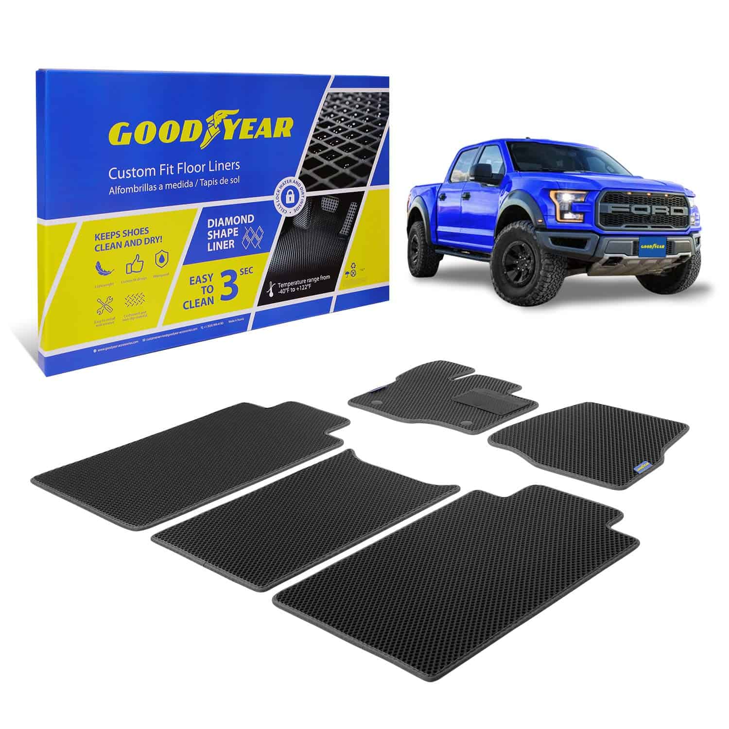 Tapetes a la medida para Ford F-150 2015-2021 SuperCrew de