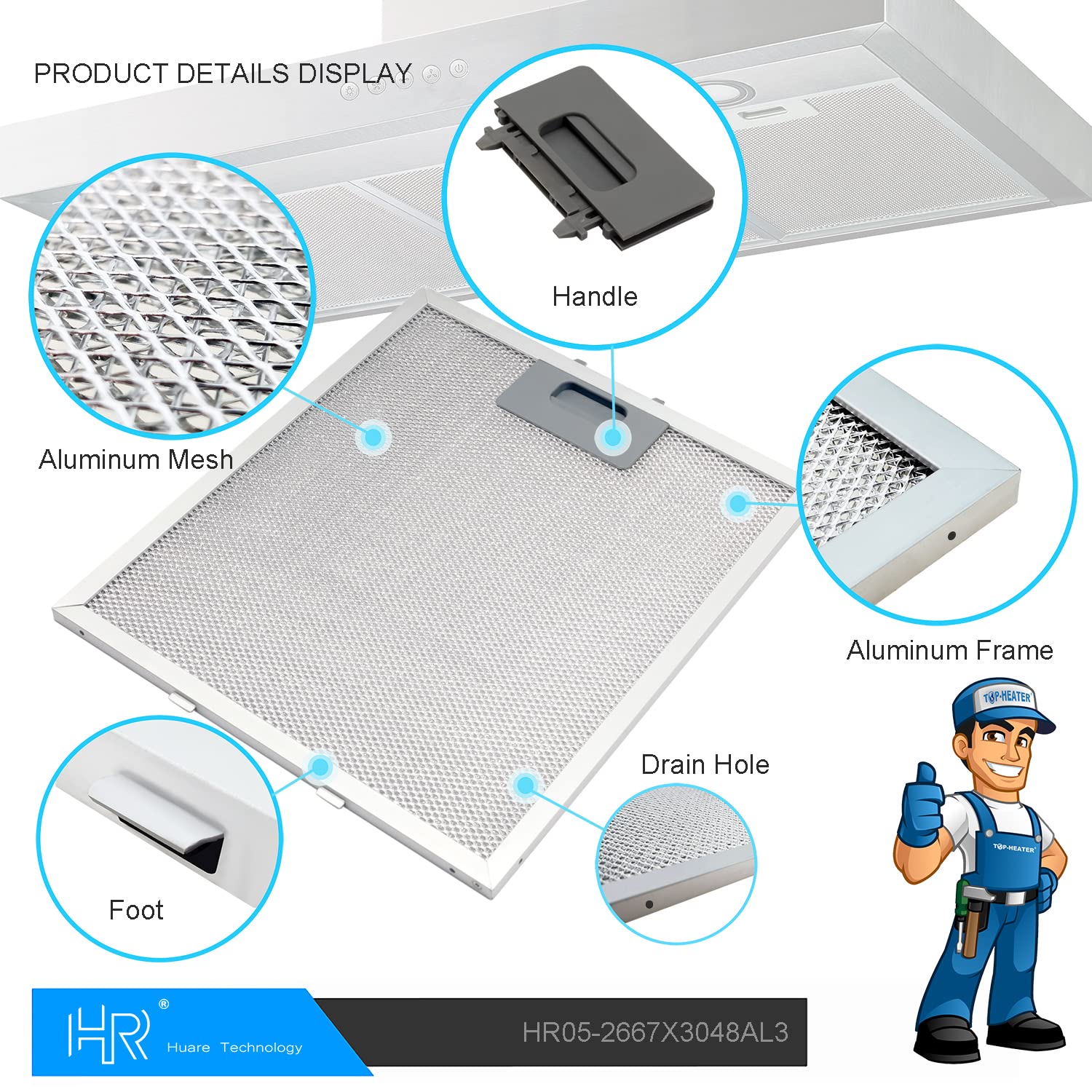 Filtro de campana de cocina W10169961A actualizado, - Imagen 7