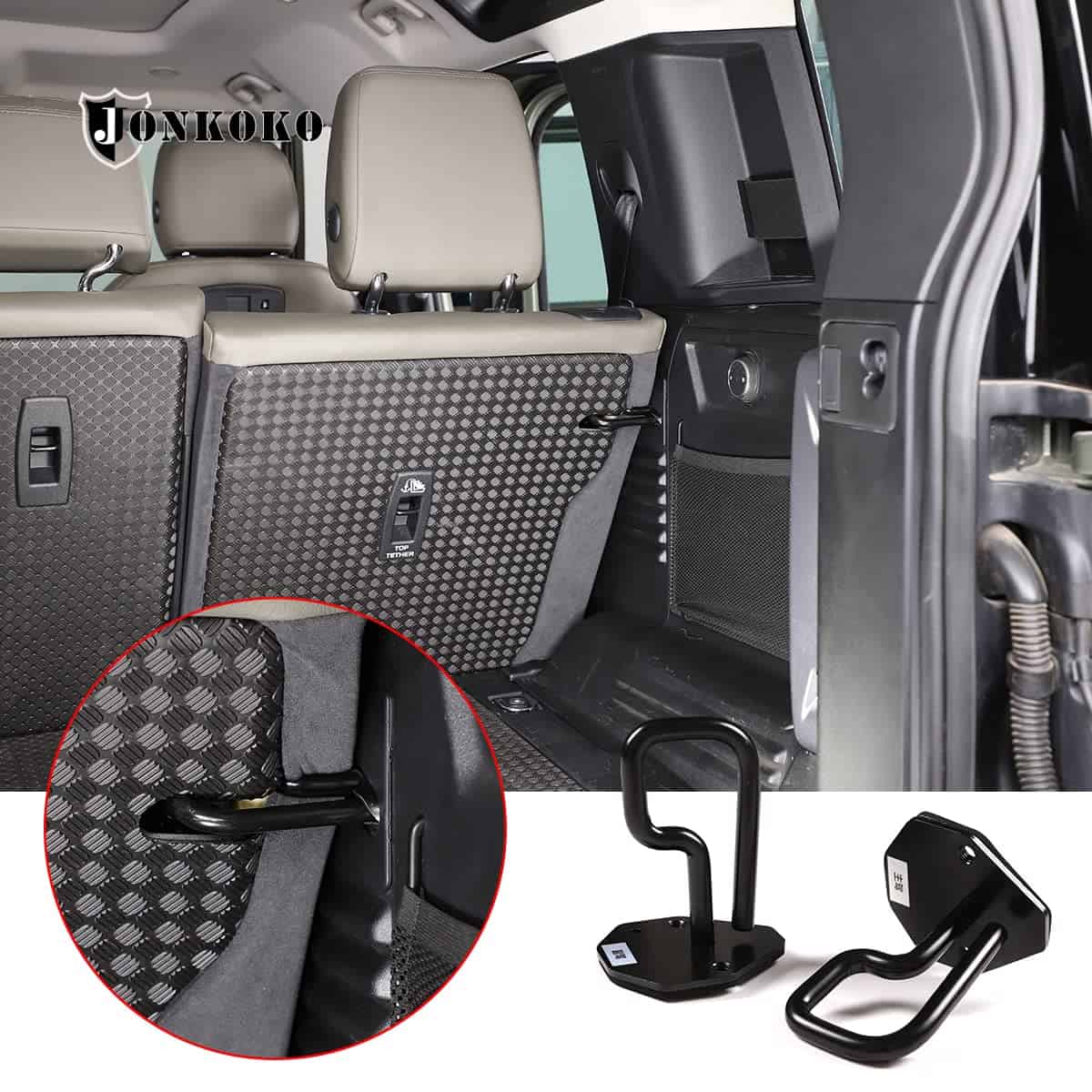 Soporte de Ajuste de Ángulo de Respaldo de -Negro