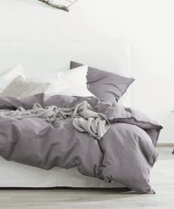 Juego de Funda de Edredón de Algodón Lavado Chambray Eikei